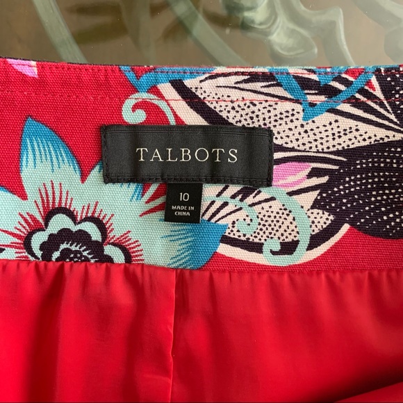 TALBOTS  VIBRANT FLORAL SKIRT SIZE 10 - Picture 6 of 7